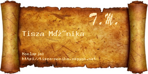 Tisza Mónika névjegykártya