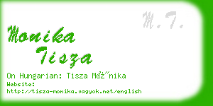 monika tisza business card